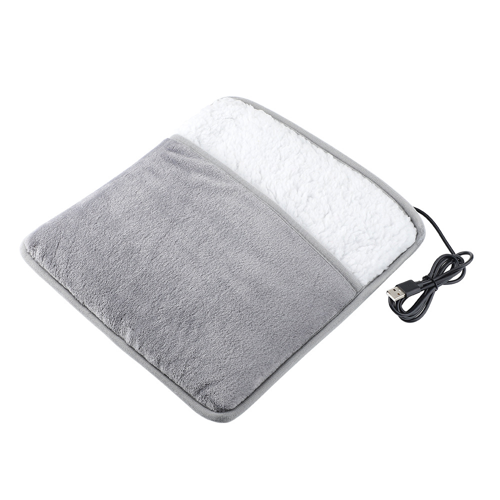 Cordless Heated Foot Warmer Pad - plush heating pad