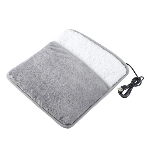 Cordless Heated Foot Warmer Pad - plush heating pad
