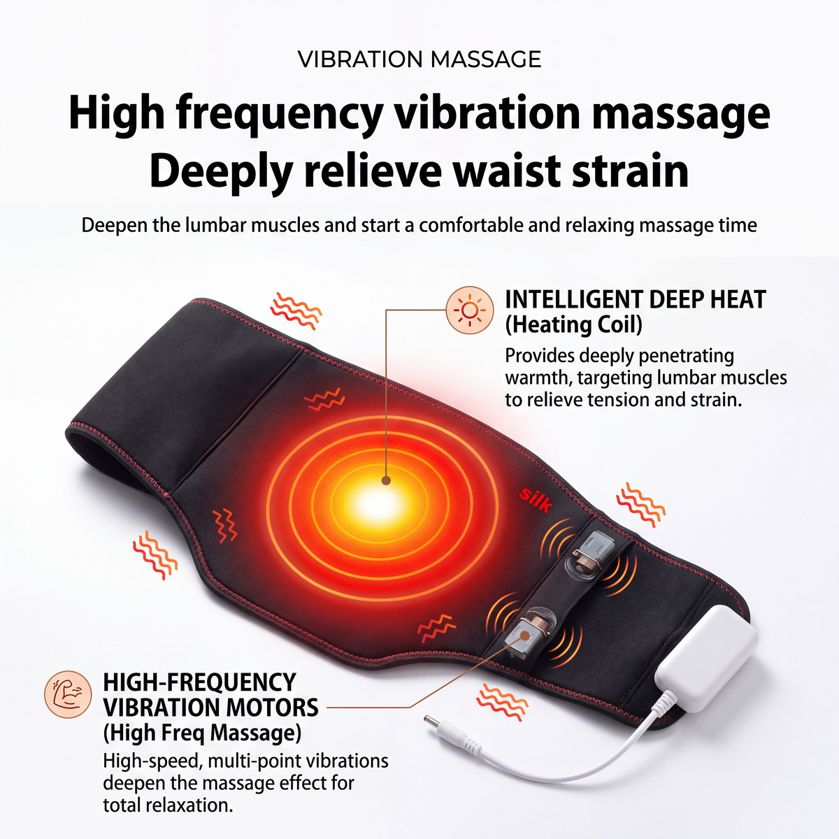 Cordless Heat Therapy Waist Wrap